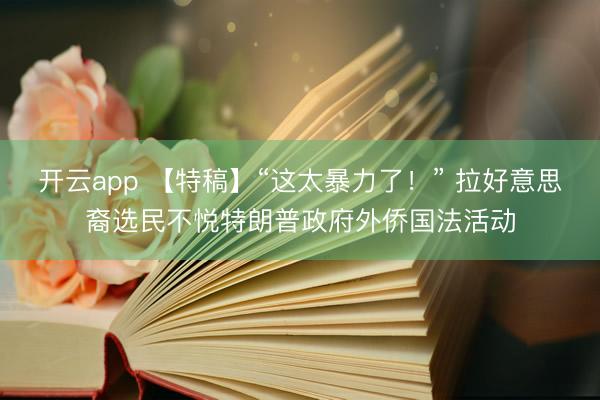 开云app 【特稿】“这太暴力了！” 拉好意思裔选民不悦特朗普政府外侨国法活动